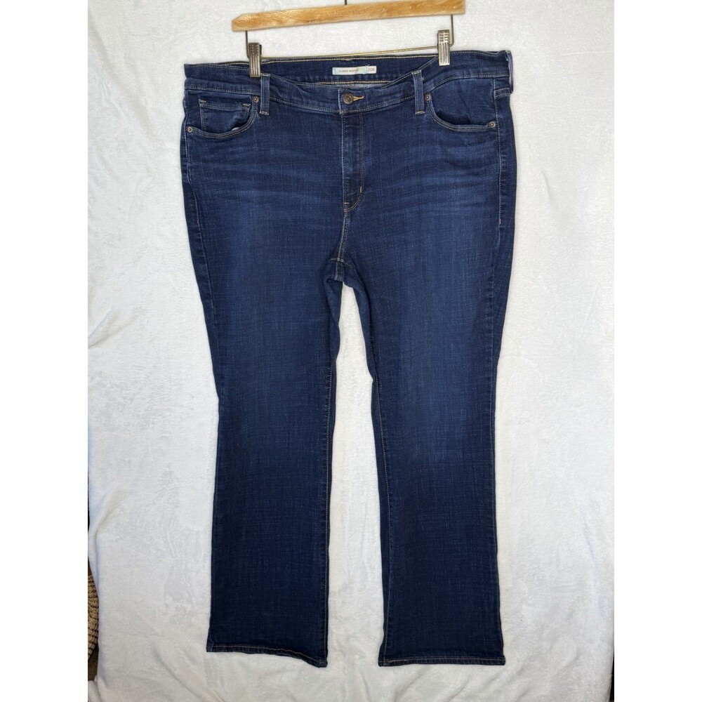 Levi's Classic Bootcut Jeans Womens Size 20W Blue Denim Stretch Casual High Rise
